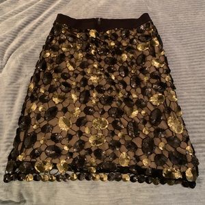BCBG Max Azria Sequins Pencil Skirt Size Small